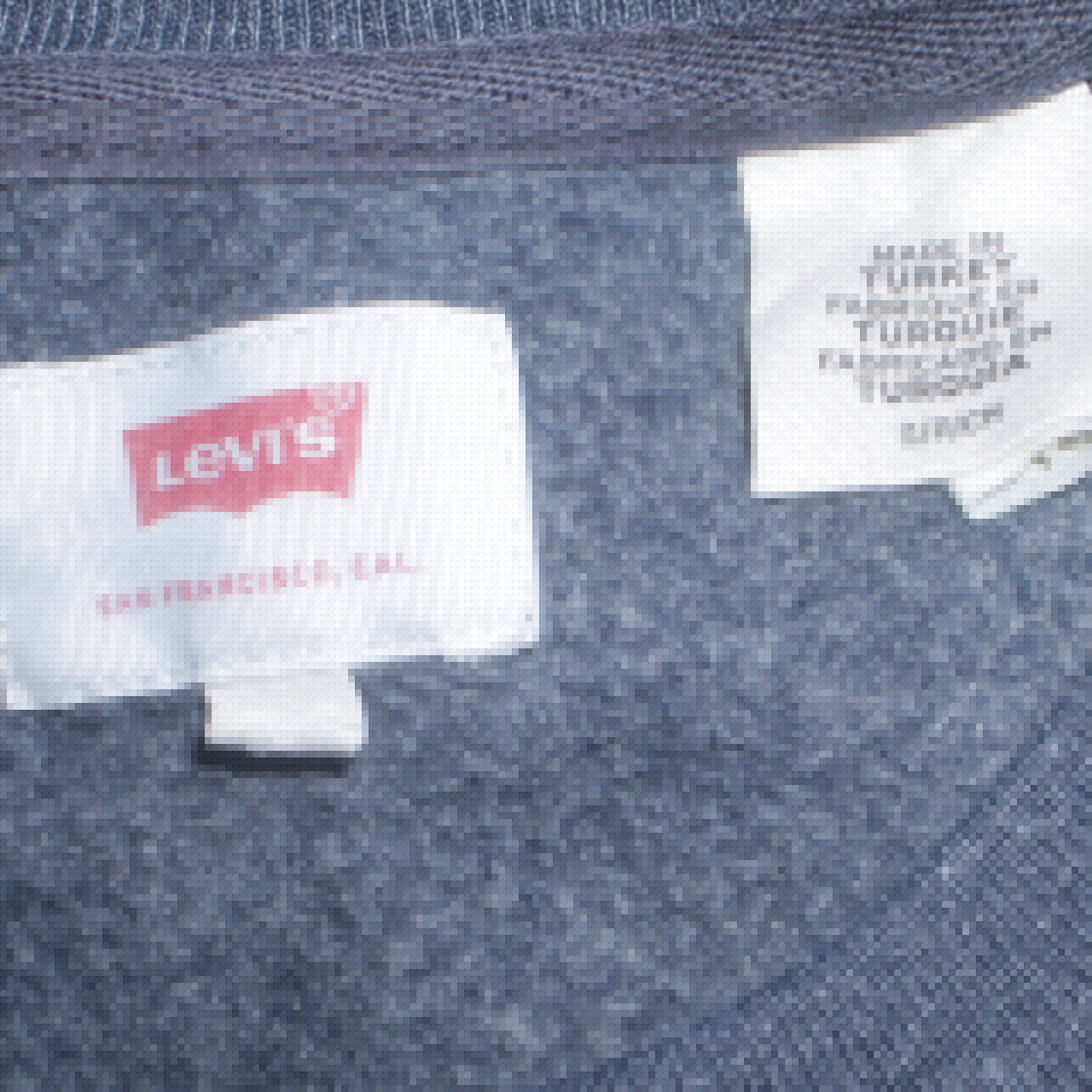 Levi's Men's Blue Logo Crew Neck Sweatshirt L Regular Fit