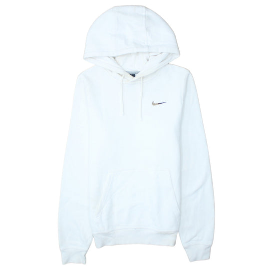 Nike Men's White Pullover Hoodie XS Fleece Regular Fit Logo