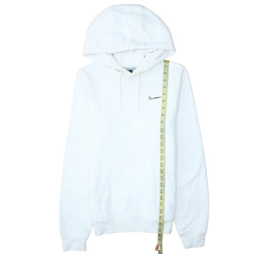 Nike Men's White Pullover Hoodie XS Fleece Regular Fit Logo