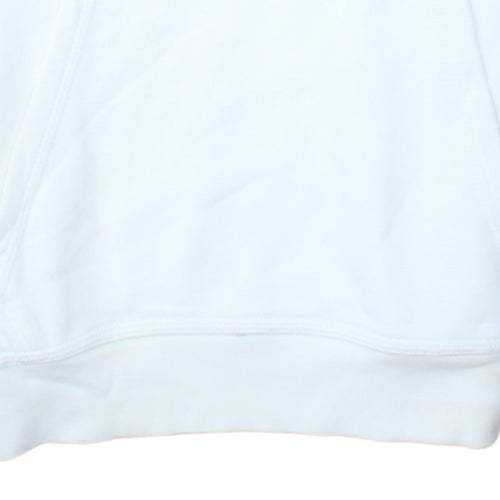 Nike Men's White Pullover Hoodie XS Fleece Regular Fit Logo