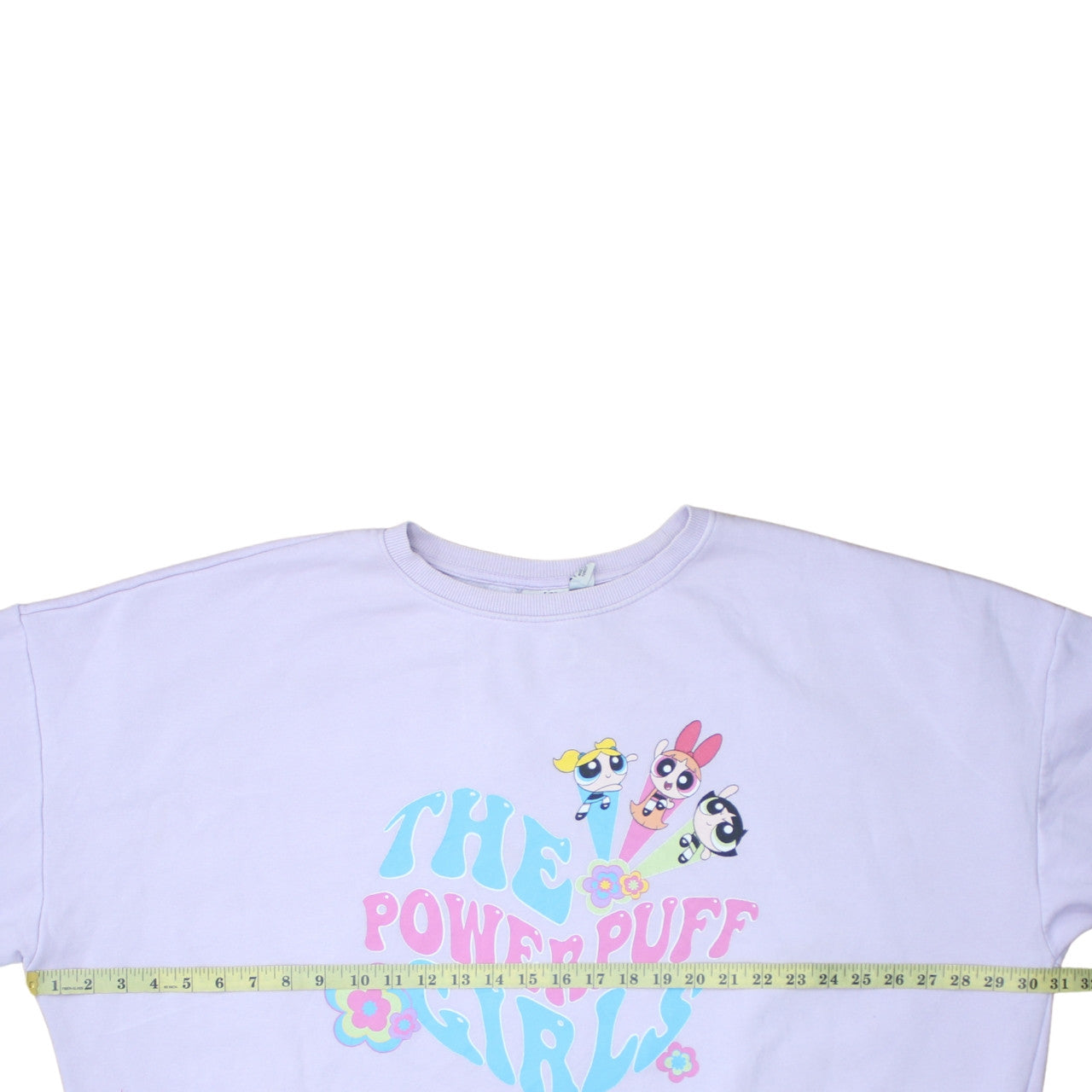 Powerpuff Girls Women Lilac Graphic Pullover Sweatshirt XL