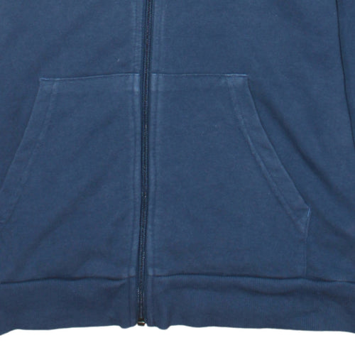 Adidas Boys Blue Full Zip Hoodie 13-14 Years Sports Fleece Sweatshirt