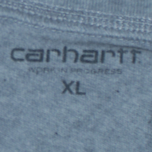 Carhartt Men's Grey XL Henley Long Sleeve Cotton Shirt