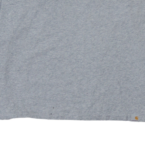 Carhartt Men's Grey XL Henley Long Sleeve Cotton Shirt