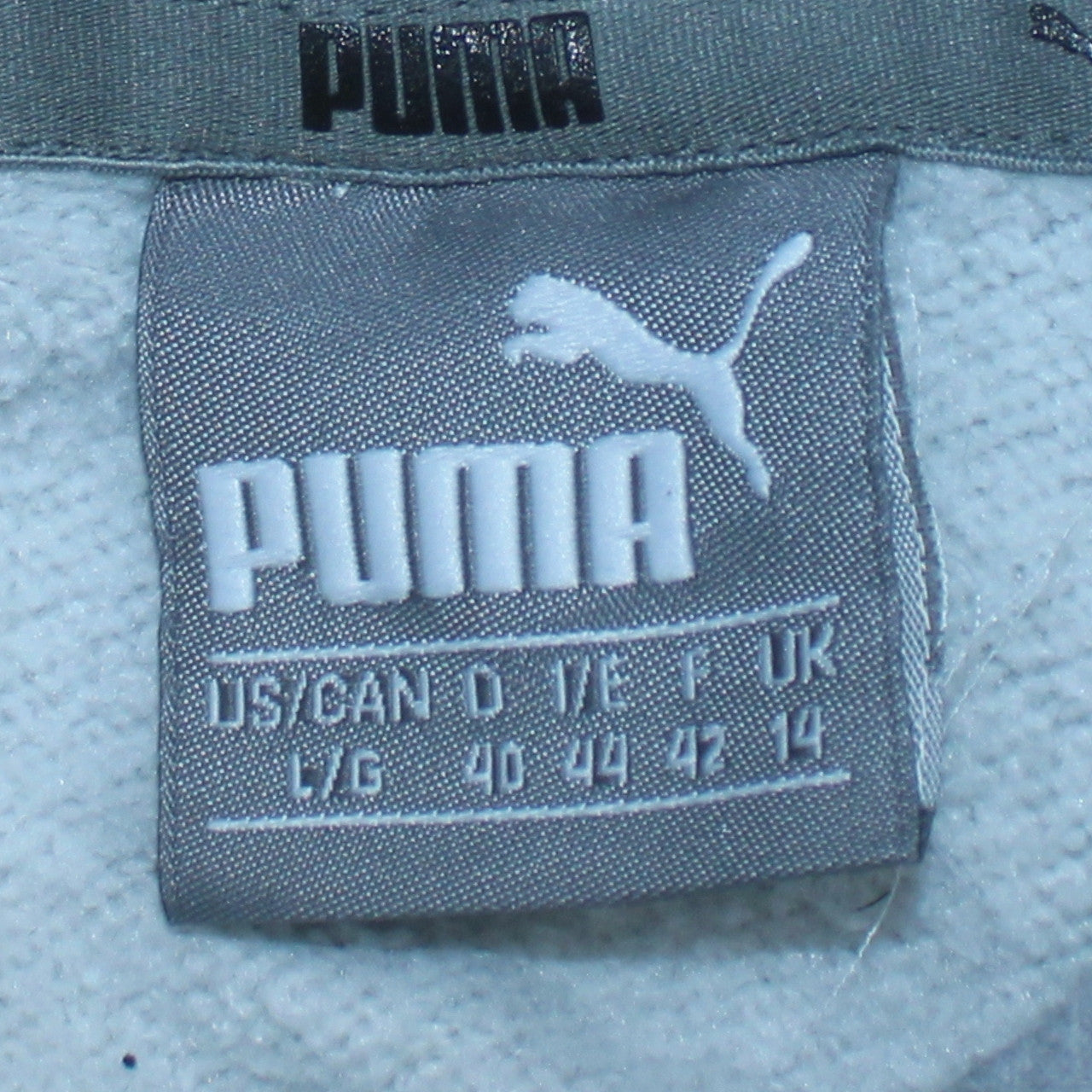 Puma Womens Grey Pullover Hoodie Size 14 with Logo Design