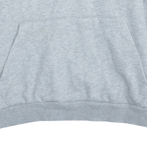 Puma Womens Grey Pullover Hoodie Size 14 with Logo Design