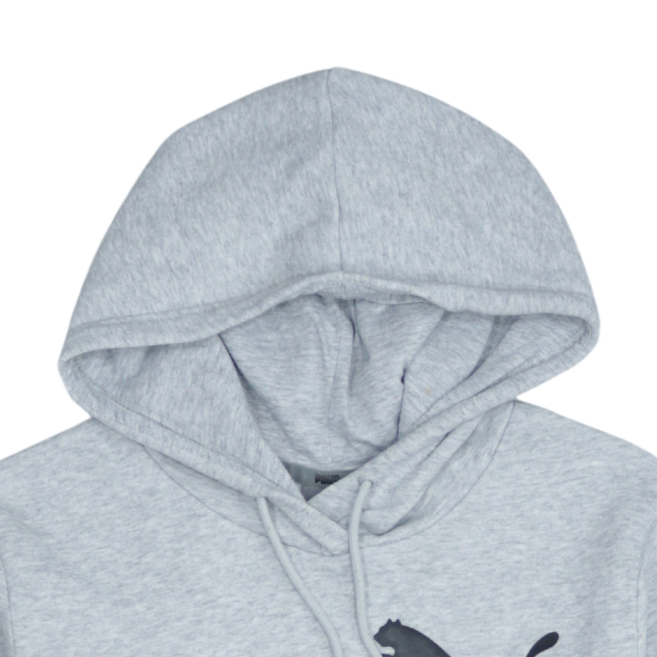 Puma Womens Grey Pullover Hoodie Size 14 with Logo Design
