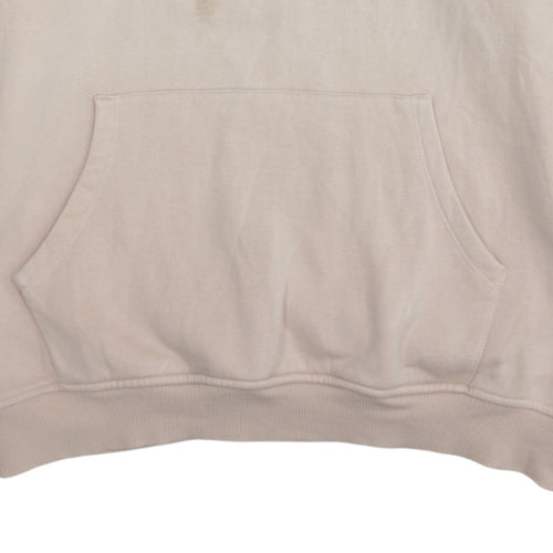 Disney Women Beige Organic Cotton Pullover Hoodie Size 10