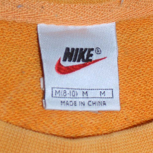 Nike Womens Yellow Crew Neck Pullover Sweatshirt M