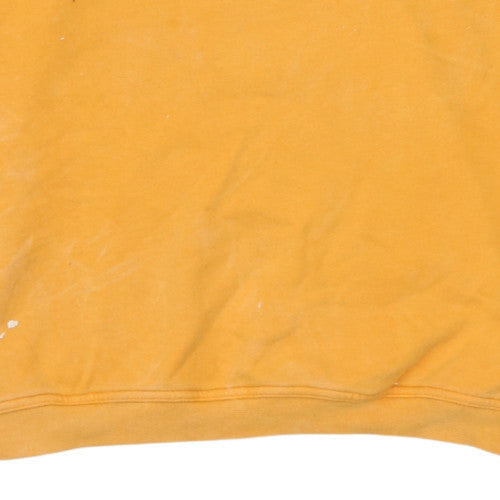 Nike Womens Yellow Crew Neck Pullover Sweatshirt M