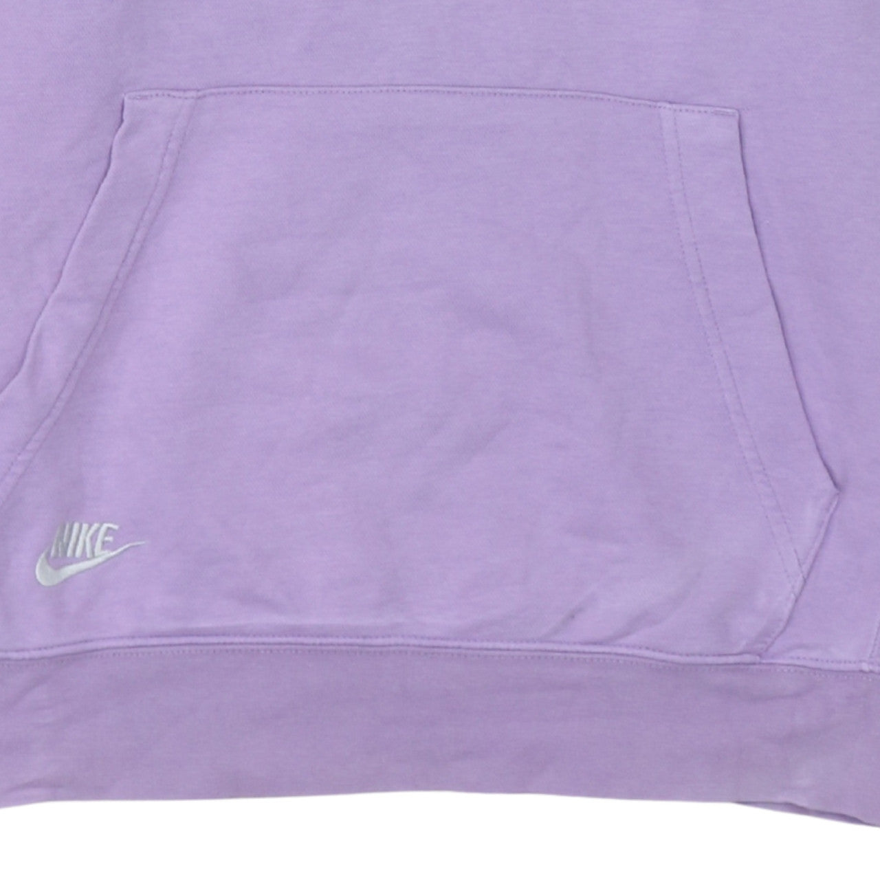Nike Womens Purple Pullover Hoodie Medium Cotton Blend Logo Print