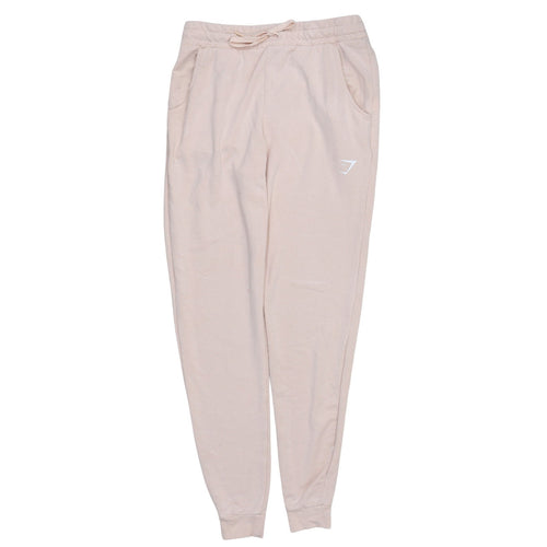 Gymshark Womens Beige Jogger Sweatpants Small Cotton Blend