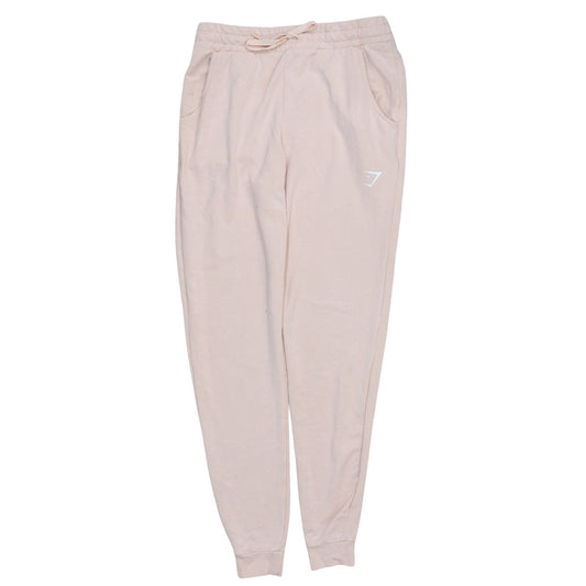 Gymshark Womens Beige Jogger Sweatpants Small Cotton Blend