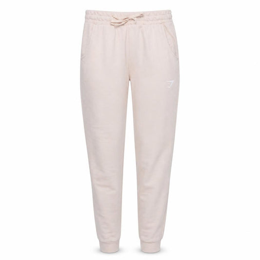 Gymshark Womens Beige Jogger Sweatpants Small Cotton Blend