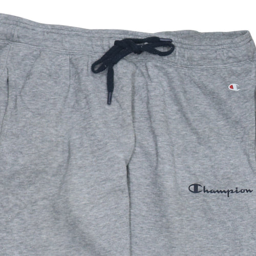 Champion Mens Grey XL Jogger Sweatpants Fleece Tapered Activewear