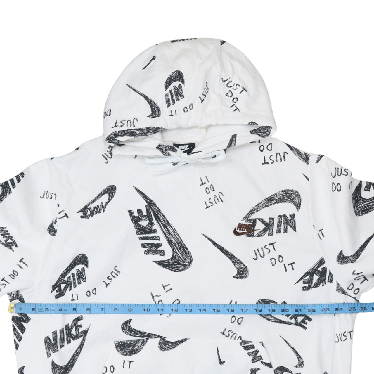Nike Men's White XL Pullover Hoodie Graphic Print Just Do It