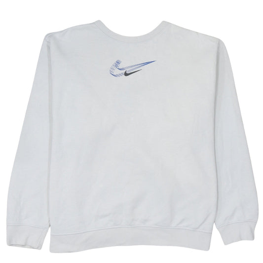 Nike Men's White XL Pullover Sports Graphic Print Sweatshirt