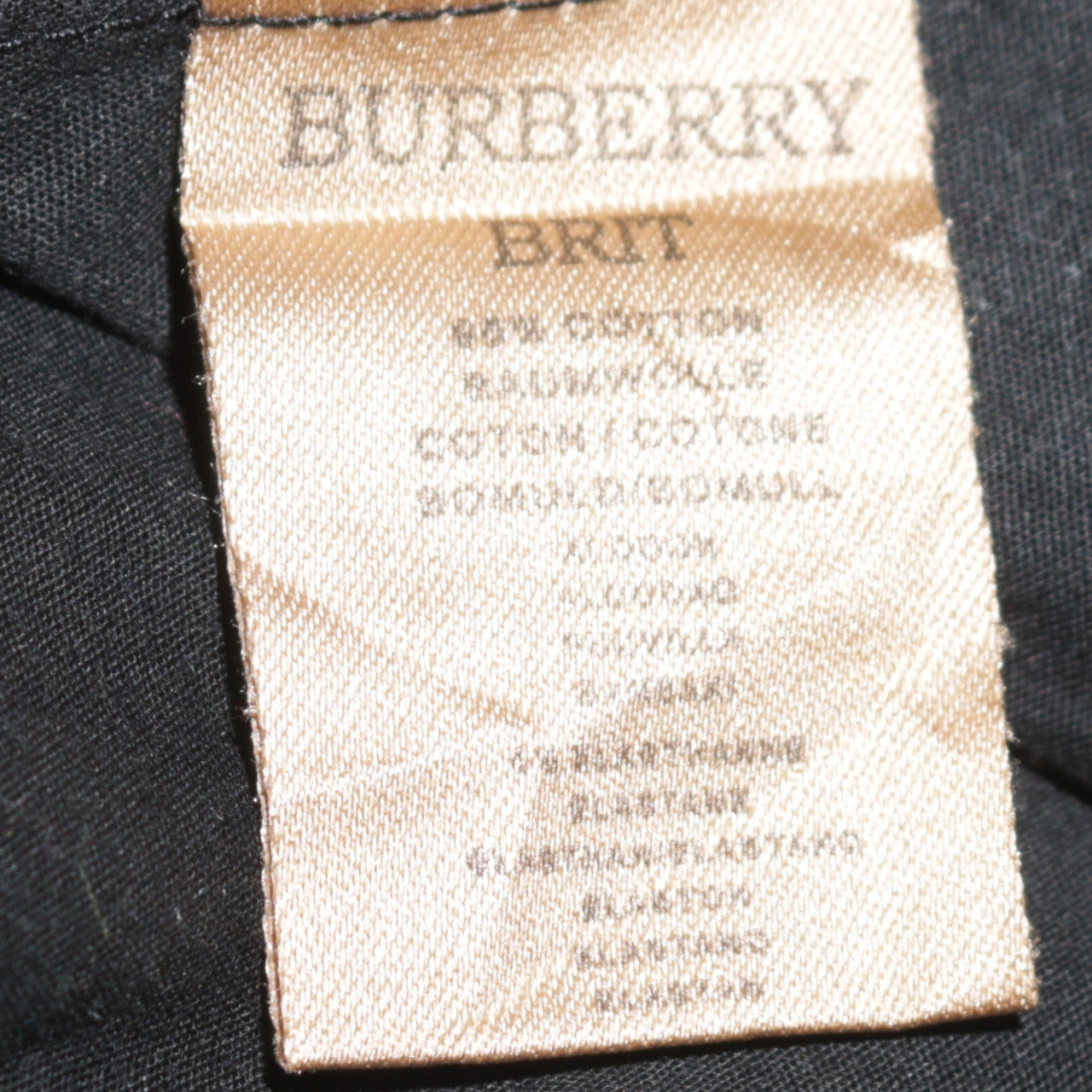 Burberry Boys Black Cotton Button-Up Shirt Size 176 Long Sleeve Classic Style