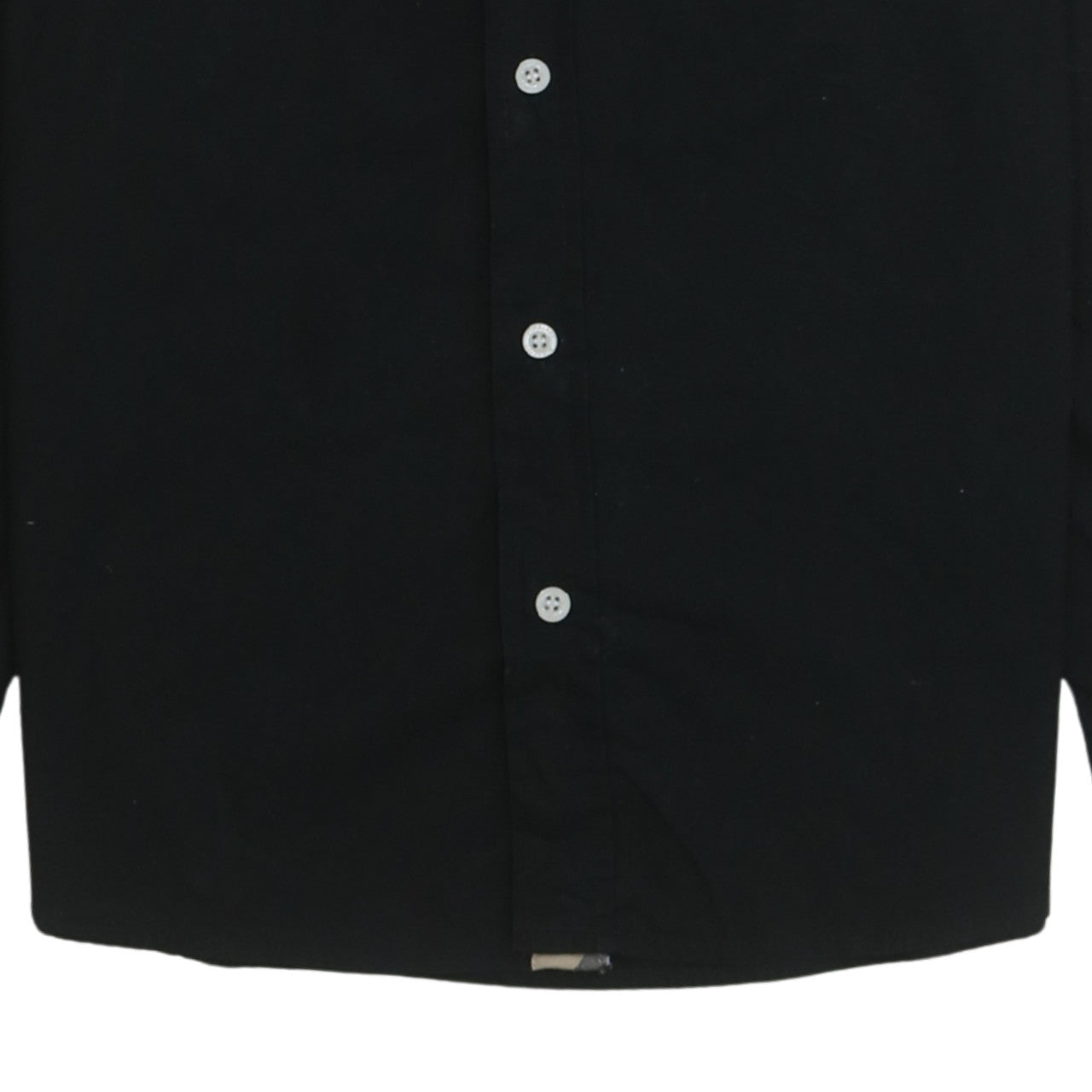 Burberry Boys Black Cotton Button-Up Shirt Size 176 Long Sleeve Classic Style