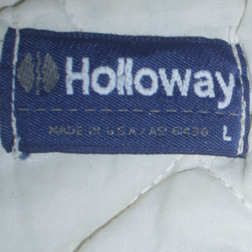 Holloway Men’s Blue Varsity Jacket L Dunlop Pontiac Embroidered Retro