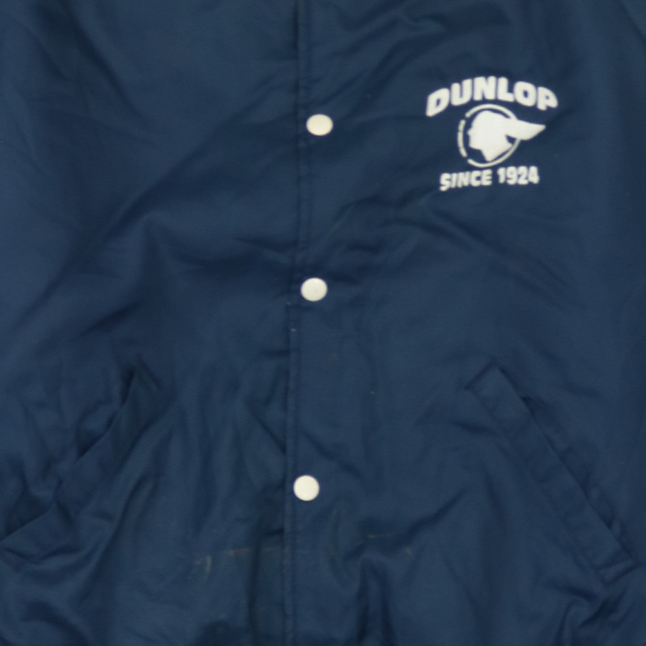 Holloway Men’s Blue Varsity Jacket L Dunlop Pontiac Embroidered Retro