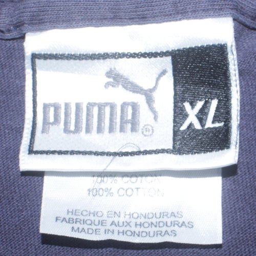 Puma Mens Blue XL Cleveland Indians Sports Graphic Retro T-Shirt