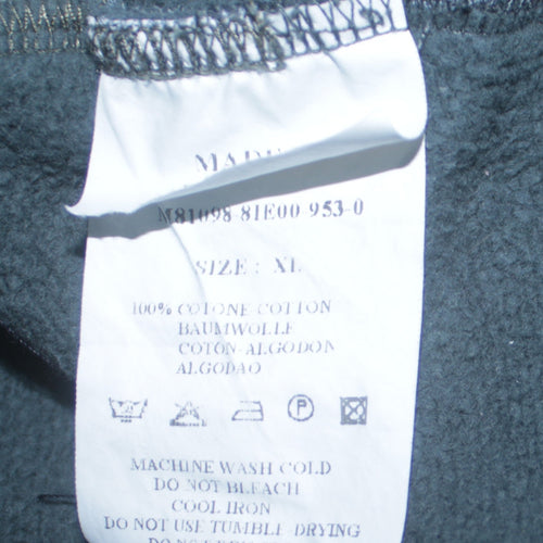 Calvin Klein Jeans Men's Blue XL 1/4 Zip Cotton Sweatshirt