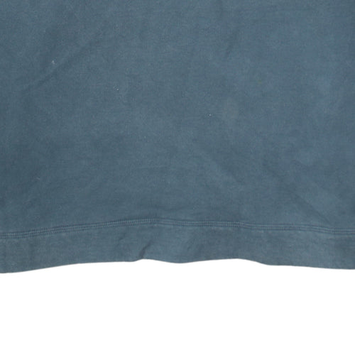 Calvin Klein Jeans Men's Blue XL 1/4 Zip Cotton Sweatshirt