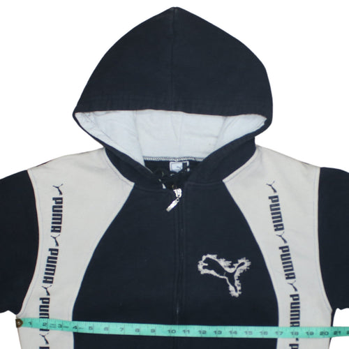 Puma Men’s Black XL Full Zip Hoodie with Logo Sportswear