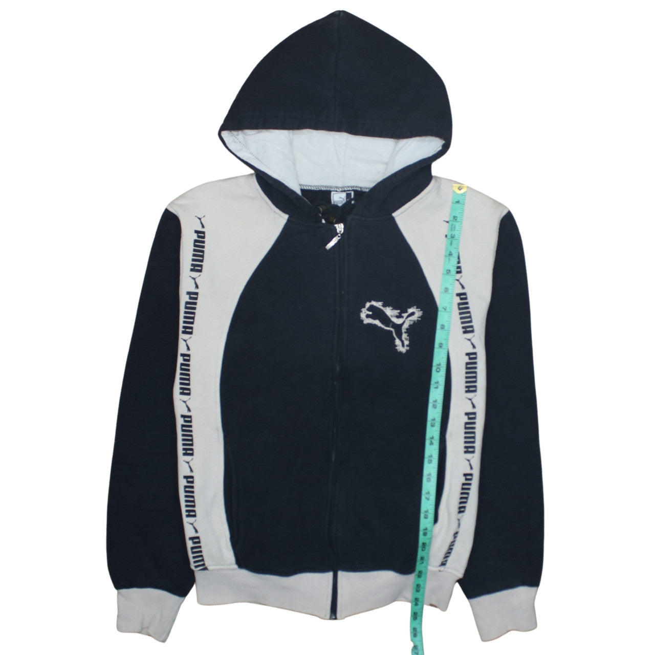 Puma Men’s Black XL Full Zip Hoodie with Logo Sportswear