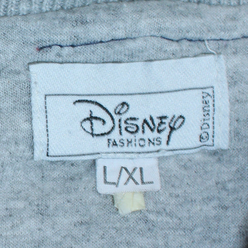 Disney Men's Blue & Grey Varsity Jacket L College Style