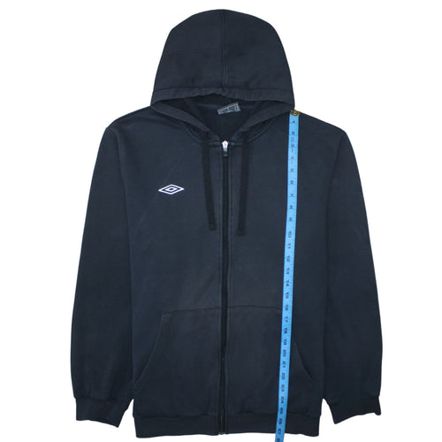 Umbro Men's Black 2XL Full Zip Hoodie Sweatshirt