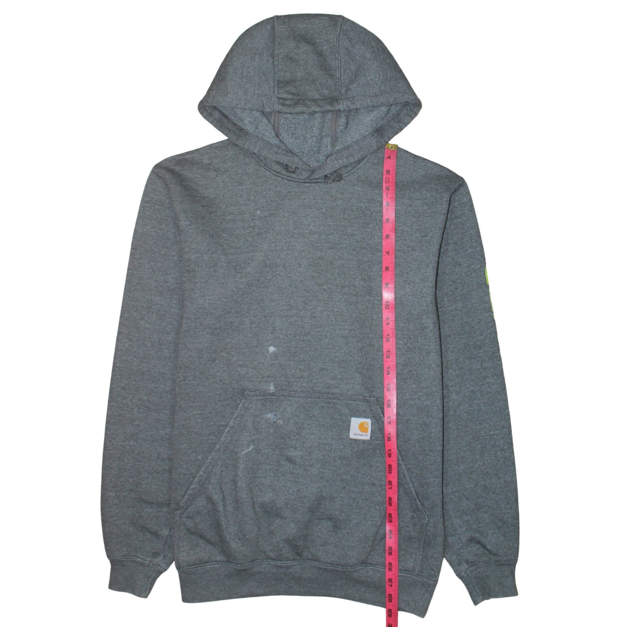 Carhartt Men's Grey Pullover Hoodie Small Loose Fit Workwear