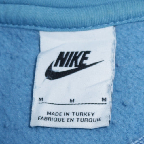 Nike Men's Blue Pullover Hoodie Size M Regular Fit Fleece