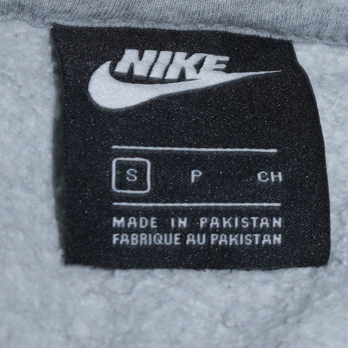 Nike Men's Grey Pullover Hoodie Small Regular Fit Sportswear