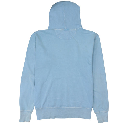 Champion Men's Blue Pullover Hoodie Medium Logo Fleece Sweatshirt