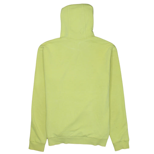 FILA Men Yellow Pullover Hoodie L Regular Fit Cotton Blend