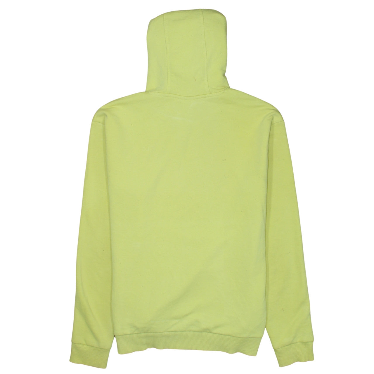 FILA Men Yellow Pullover Hoodie L Regular Fit Cotton Blend