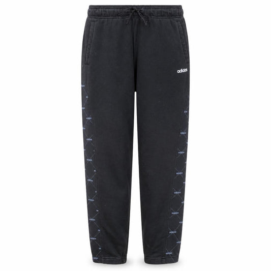 Adidas Womens Black Jogger Sweatpants L Elastic Waist Drawstring Pockets