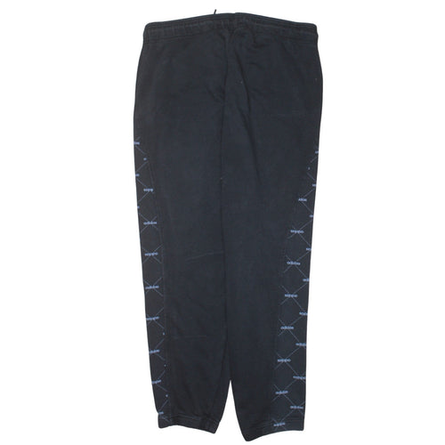 Adidas Womens Black Jogger Sweatpants L Elastic Waist Drawstring Pockets