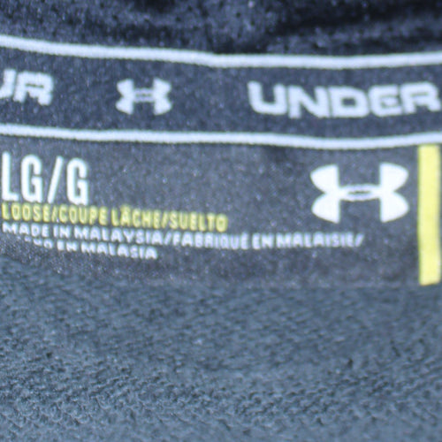 Under Armour Women's Black Full Zip Hoodie Size L Loose Fit