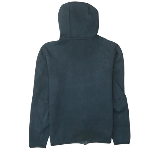 Nike Men's Black Full Zip Hoodie M Cotton Blend Classic Style
