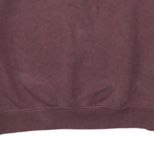 Nike Mens Brown Pullover Sweatshirt Small Crew Neck Logo Print