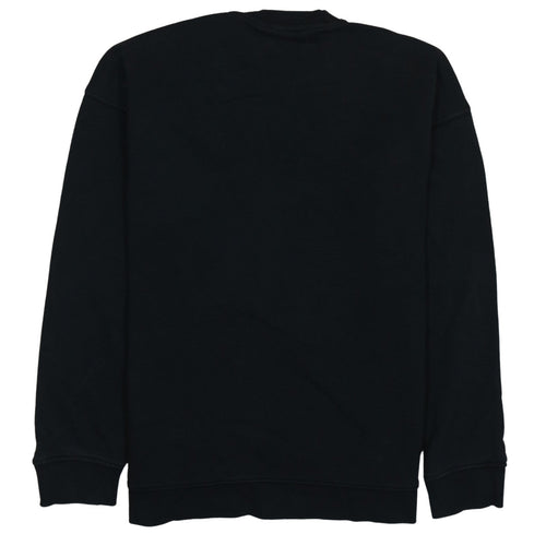 Adidas Womens Black Crew Neck Pullover Sweatshirt Size 12