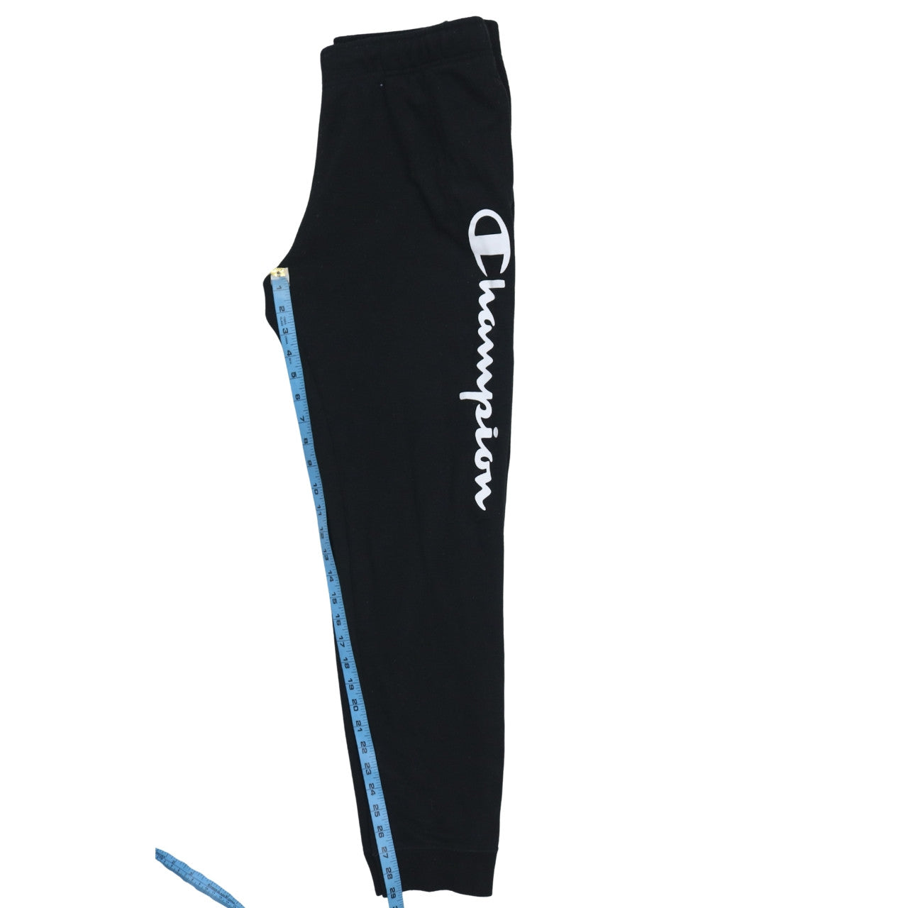 Champion Men's Black L Jogger Sweatpants Elastic Waist Tapered Leg