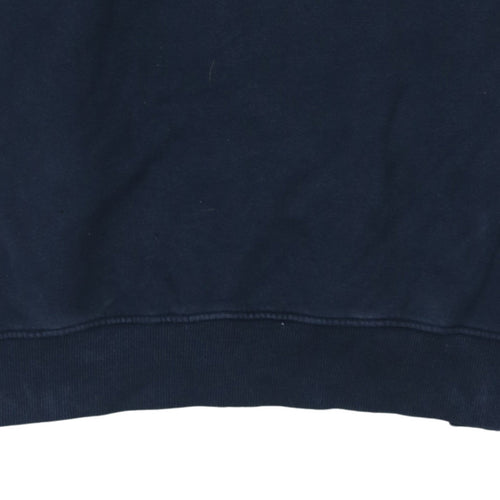 Ellesse Womens Navy Blue Sweatshirt UK 10 Cotton Blend Crew Neck
