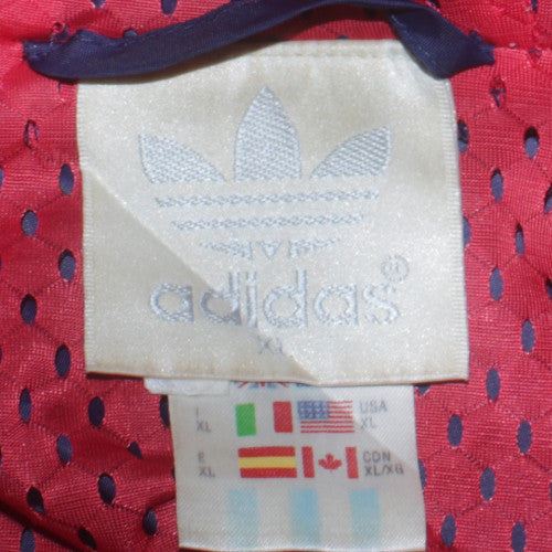 adidas Men's Blue XL Windbreaker Hooded Sports Jacket
