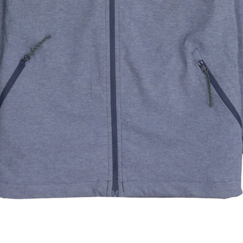 Columbia Womens Blue Hooded Lightweight Windbreaker Jacket M