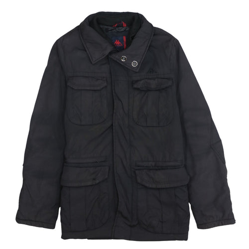 Robe Di Kappa Men's Black Medium Military Jacket Nylon Cotton