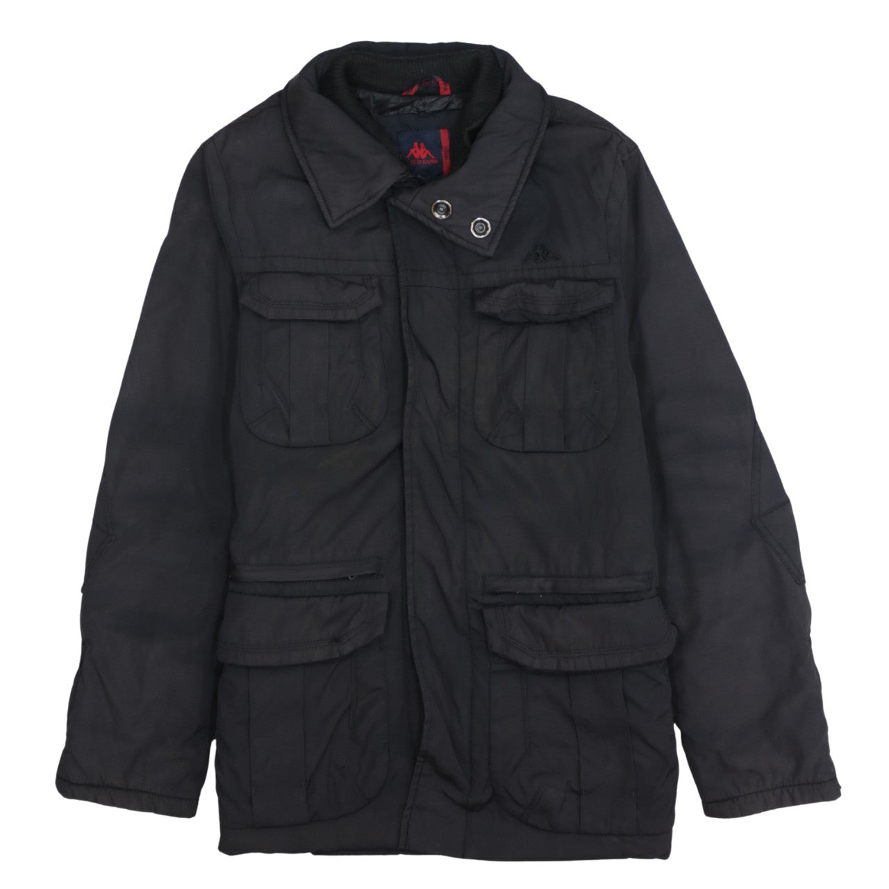 Robe Di Kappa Men's Black Medium Military Jacket Nylon Cotton